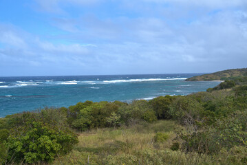 Fototapeta na wymiar Angry Sea along the coast of St Croix