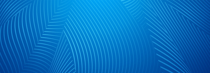Abstract background in blue tones made of striped surfaces