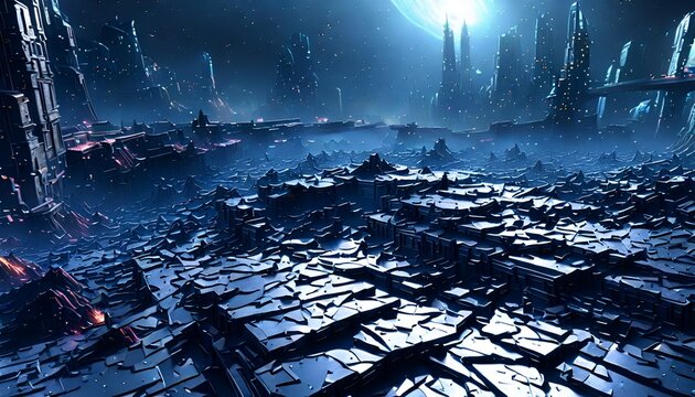background with effect , dead planet surface