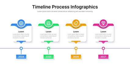 Modern infographics options vector with 4 steps