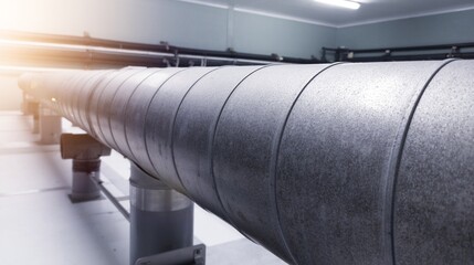 Clean air pipelines on the intake machibery in the  industrial machines.