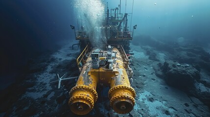 Subsea Processing Systems Technologies enhance seabed oil processing for better recovery and lower environmental impact. - obrazy, fototapety, plakaty