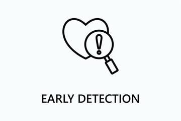 Early Detection icon or logo sign symbol vector illustration