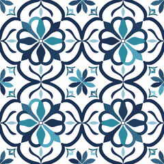 seamless floral pattern. seamless patern perfect symmetry. geometric forms pattern