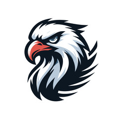 Vector illustration of powerful eagle bird mascot for sports game or esports logo
