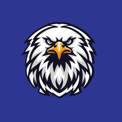 Vector illustration of powerful eagle bird mascot for sports game or esports logo