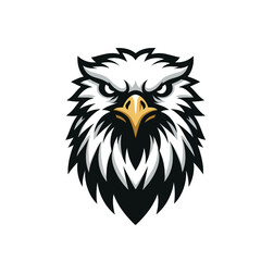 Vector illustration of powerful eagle bird mascot for sports game or esports logo