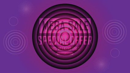 Sale banner template design . Super Sale, end of season special offer banner. vector illustration.