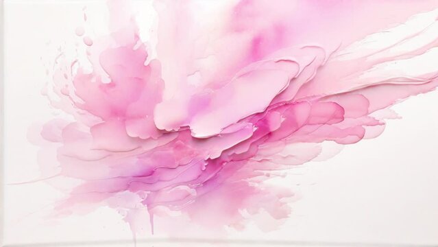 water color pink background. seamless looping 4k time-lapse animation video background