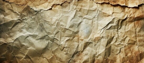 This photo captures a piece of brown and white aged recycled paper, showcasing its natural discoloration and dirt marks.