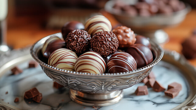 Bombons trufados ao leite para a p&aacute;scoa