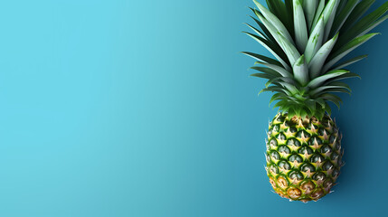 Fototapeta premium Pineapple, natural background represents the concept of organic fruit