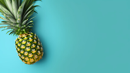 Fototapeta premium Pineapple, natural background represents the concept of organic fruit