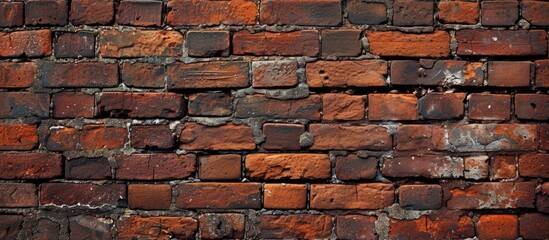 Obraz premium A striking image of a brick wall that is heavily covered in rust, creating a weathered and textured background.
