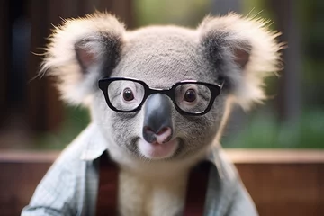Foto op Canvas a koala, cute, adorable, koala wearing clothes © Salawati