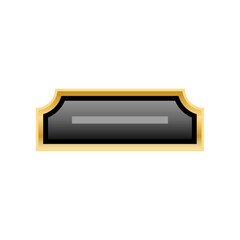 シンプルなイラスト_黒いHDMI Type-A メス_差込口（ポート）