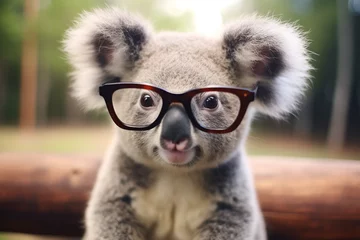 Keuken spatwand met foto a koala, cute, adorable, koala wearing clothes © Salawati