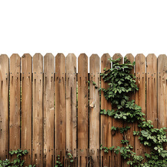 Fototapeta premium Garden fence, transparent background, isolated image, generative AI