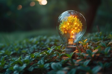 Green energy background.