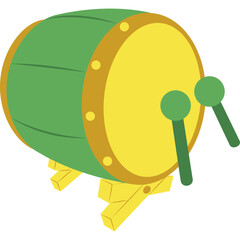 Islamic Drum Vector