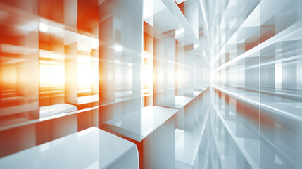glass cube graphic abstract background