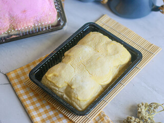 Sweet and tender vanilla-flavored milk bun