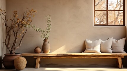 beautiful furniture.Scandinavian home interior design of modern living room
