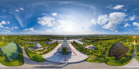 360 photo, Truc Lam Chanh Giac Zen Monastery in Tien Giang province, Viet Nam 