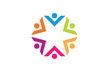 teamwork element design with modern concept