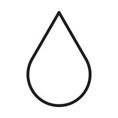 Water drop icon. Symbol of hydration and purity. Vector illustration. EPS 10.