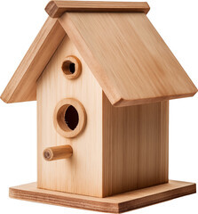 Obraz na płótnie Canvas Wooden birdhouse isolated.