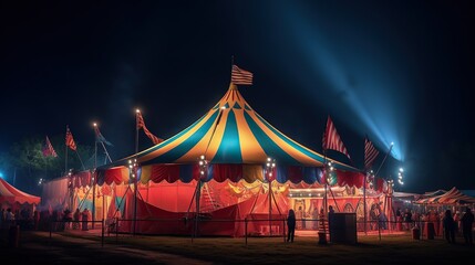 Happy night at circus