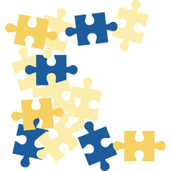 Naklejka premium Puzzle Shape Vector