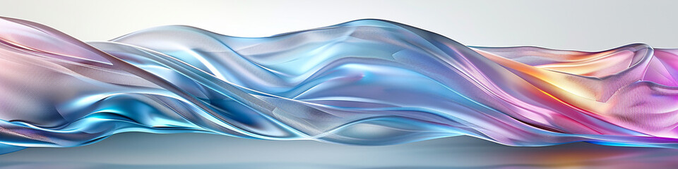 Fototapeta premium AI art, silver wavy background