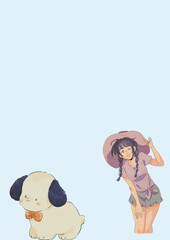 Blue and Red Cute Sport Notebook Cover A4 Document - 4