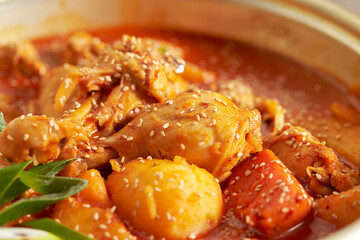  Braised Spicy Chicken, Chicken Stew,dak doritang