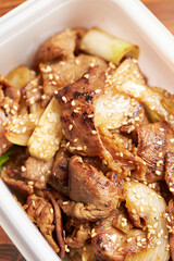 stir-fried meat and vegetables 