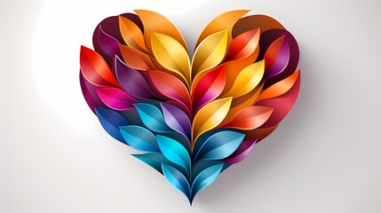 colorful heart shape
