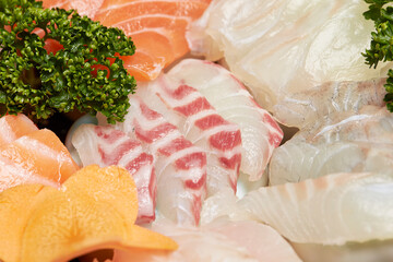 Sashimi, fresh raw fish dish