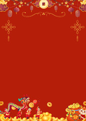 background with golden frame