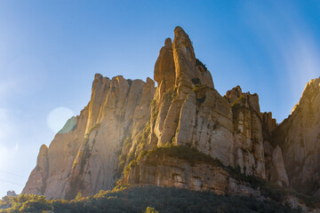 sunset in the mountains 