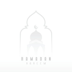 simple and fresh design of social media feed celebrating the blessed month of Ramadan