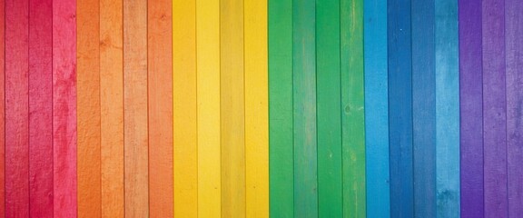 Rainbow colored wooden plank texture background. Pride day or LGBTQ background