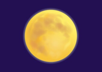 満月のイラスト