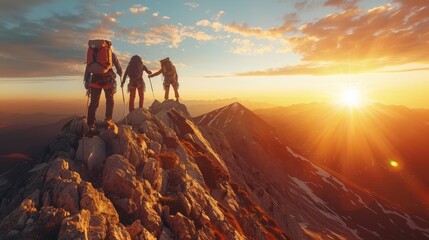Nature's Ascent: Backpacking and Mountaineering to Reach New Peaks, Outdoor Expedition: Teamwork and Challenge in Mountain Climbing