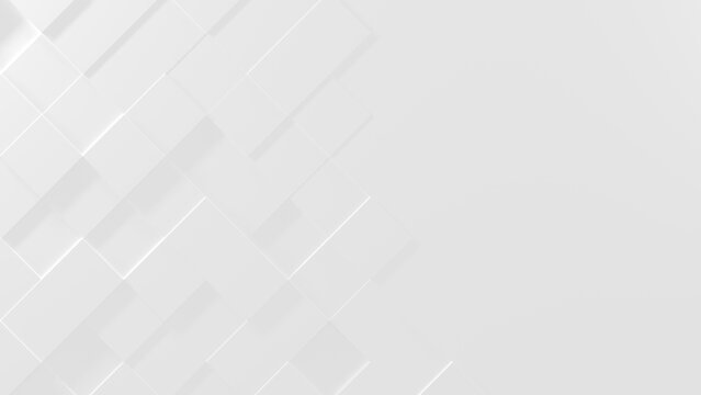 White Business Style Background with Copy Space (3D Illustration)