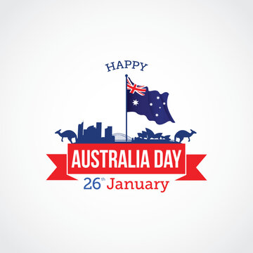 Happy Australia Day Vector Illustration. Australia National Day themes design concept with flat style vector illustration. Suitable for greeting card, poster and banner. Suitable for business asset.