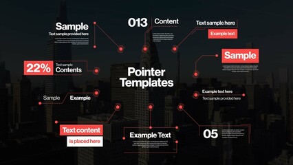 Text Pointers & Callouts Video Template - obrazy, fototapety, plakaty