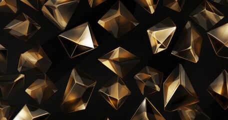 sophisticated shimmer triangle mosaic background