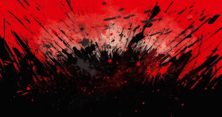 dark and red splatter art background - obrazy, fototapety, plakaty